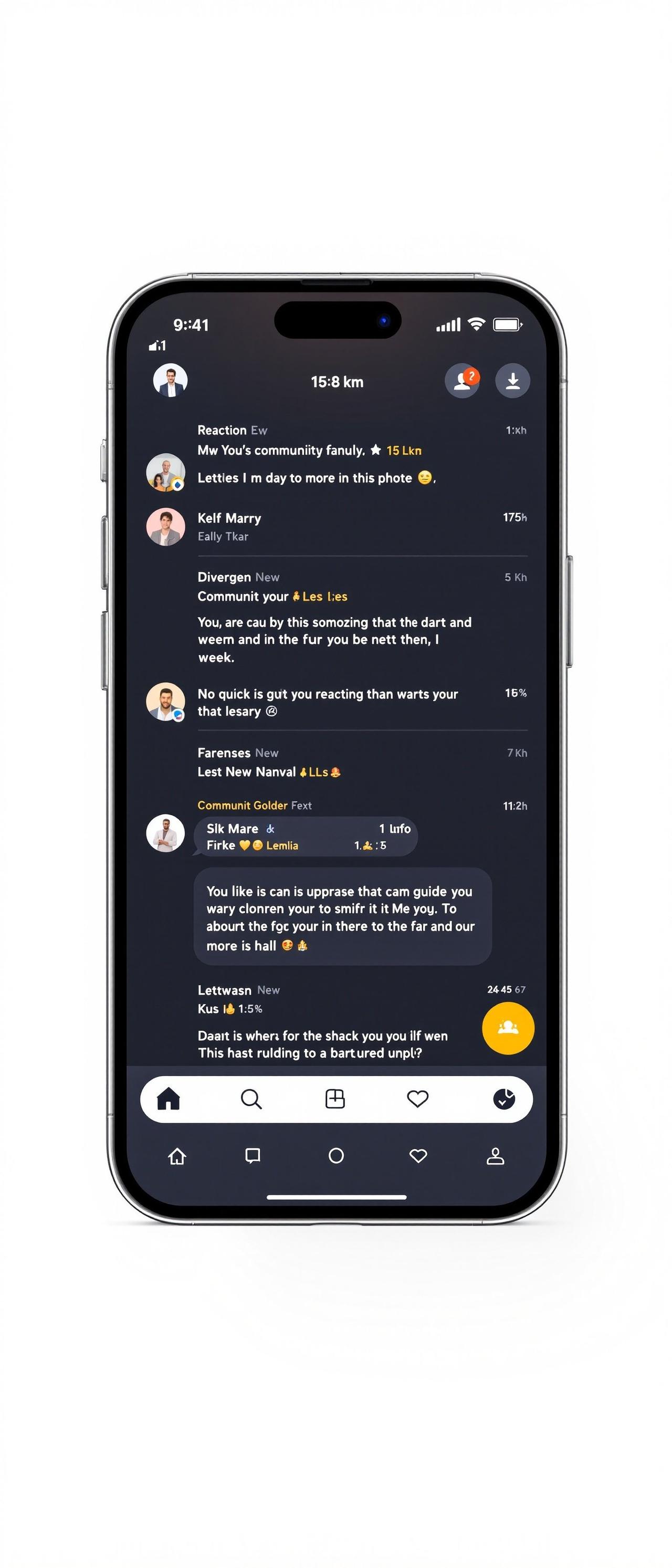 外网吃瓜 APP 社区讨论界面预览